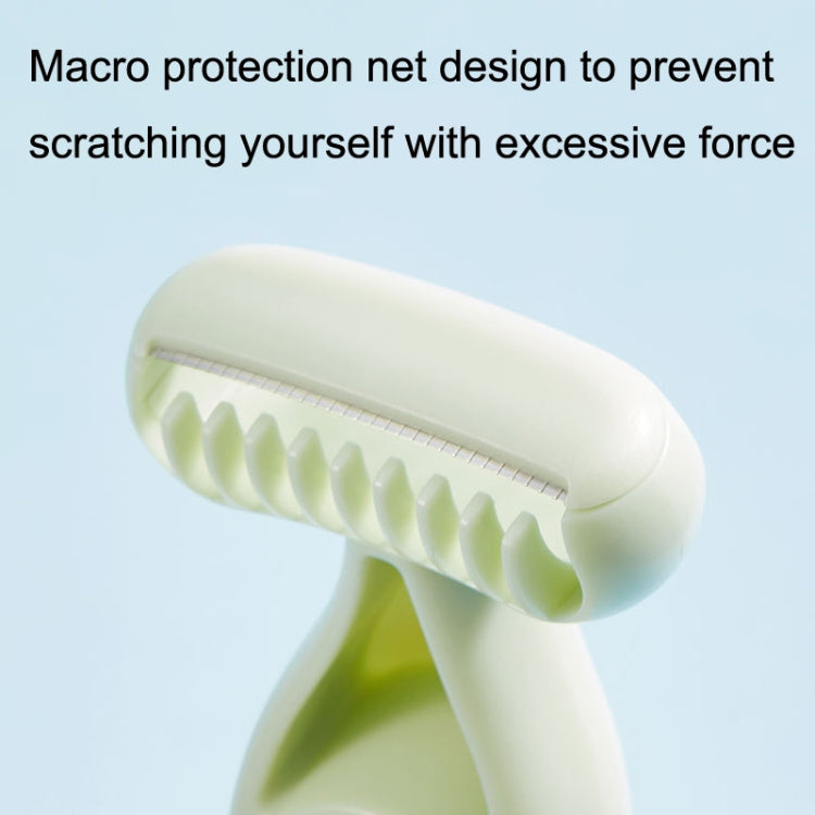 Sensitive Leg and Armpit Shaver Macro Blade Gentle Shaving Tool, Matcha Green, Natural Skin