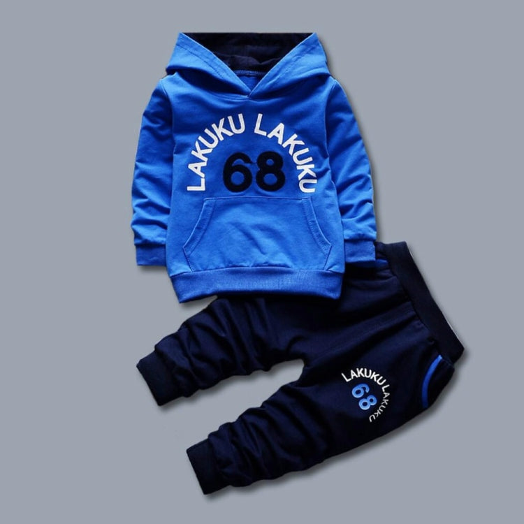 Spring Casual Children Letter Hooded Sweater Set, 80cm, 90cm, 100cm, 110cm, 120cm