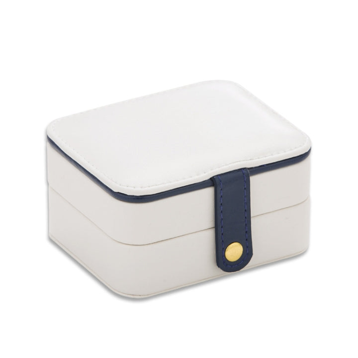 SH688-58 Square Double-Layer PU Earring Storage Jewelry Box, Double-Layer (White), Double-Layer (Navy Blue), Double-Layer (Pink), Double-Layer (Light Blue)