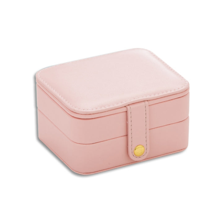 SH688-58 Square Double-Layer PU Earring Storage Jewelry Box, Double-Layer (White), Double-Layer (Navy Blue), Double-Layer (Pink), Double-Layer (Light Blue)