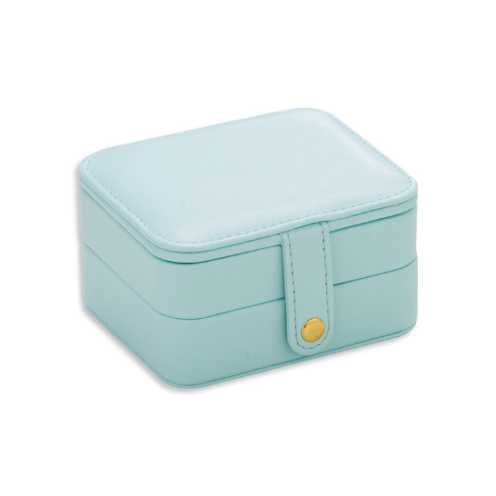 SH688-58 Square Double-Layer PU Earring Storage Jewelry Box, Double-Layer (White), Double-Layer (Navy Blue), Double-Layer (Pink), Double-Layer (Light Blue)