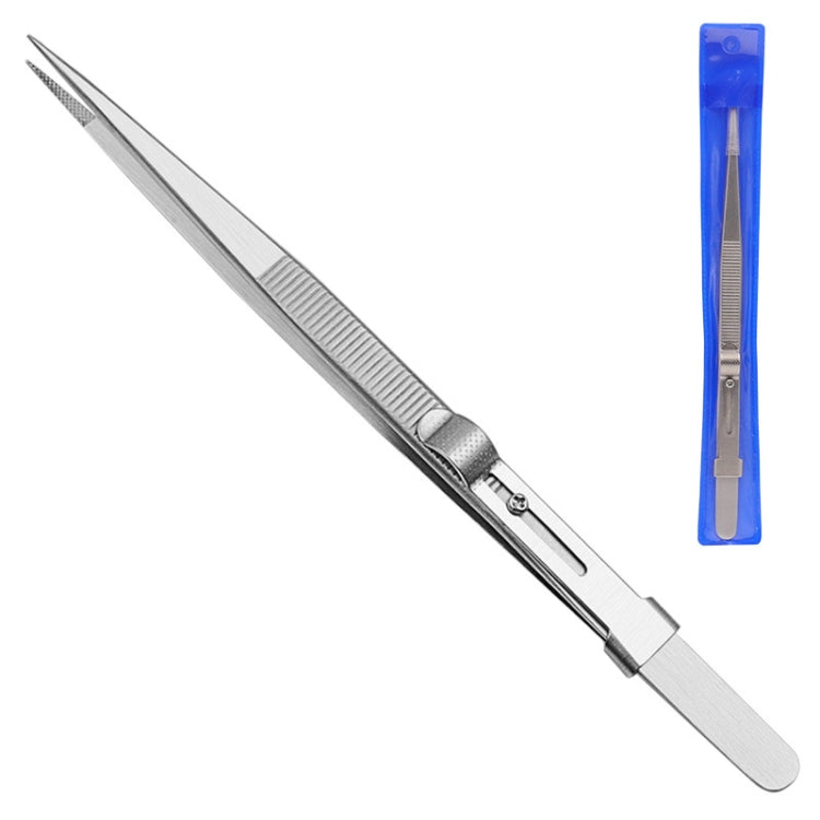 Diamond Jewellery Tweezers With Slotted Stainless Steel Tweezers ,Spec:, Straight, Bending