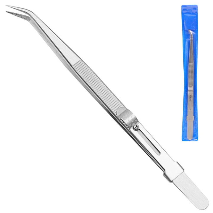 Diamond Jewellery Tweezers With Slotted Stainless Steel Tweezers ,Spec:, Straight, Bending