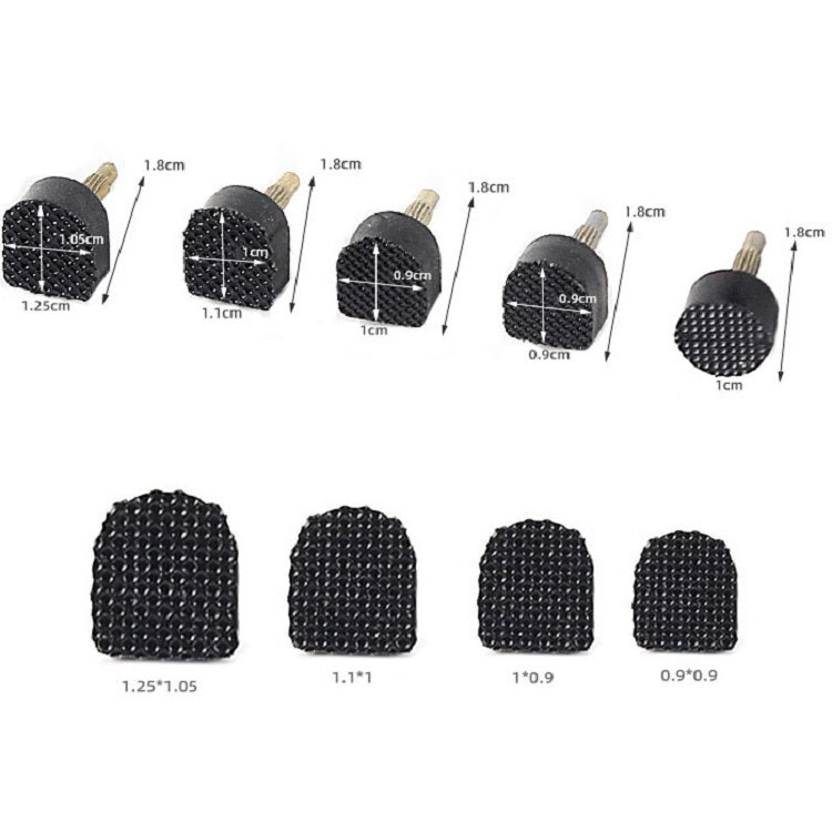 High Heels Heel Studs Mute Wear-resistant Replacement Heel, Black (30 In 1)