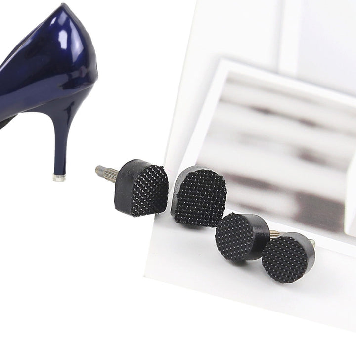 High Heels Heel Studs Mute Wear-resistant Replacement Heel, Black (30 In 1)