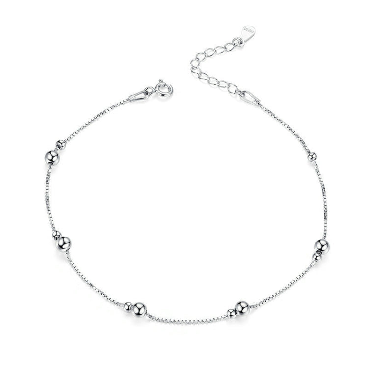 SCT005 S925 Silver Anklet White Gold Plated Anklet, SCT005