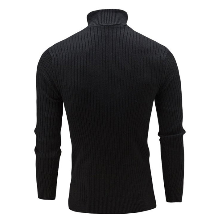 High-Collar Long-Sleeved Men Sweater Casual Thread Knit Clothes, M, L, XL, XXL, XXXL