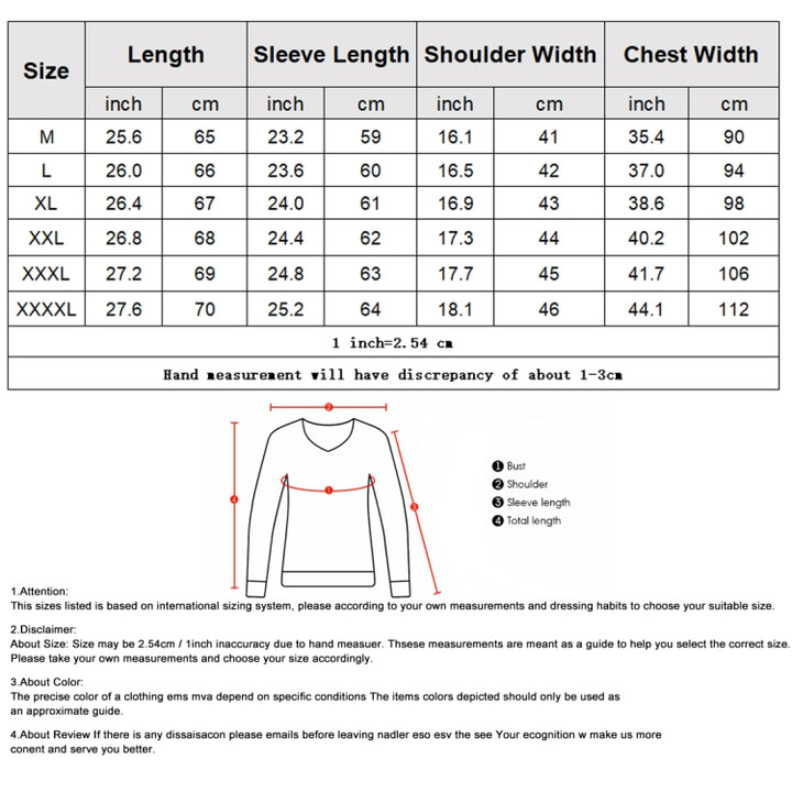 High-Collar Long-Sleeved Men Sweater Casual Thread Knit Clothes, M, L, XL, XXL, XXXL