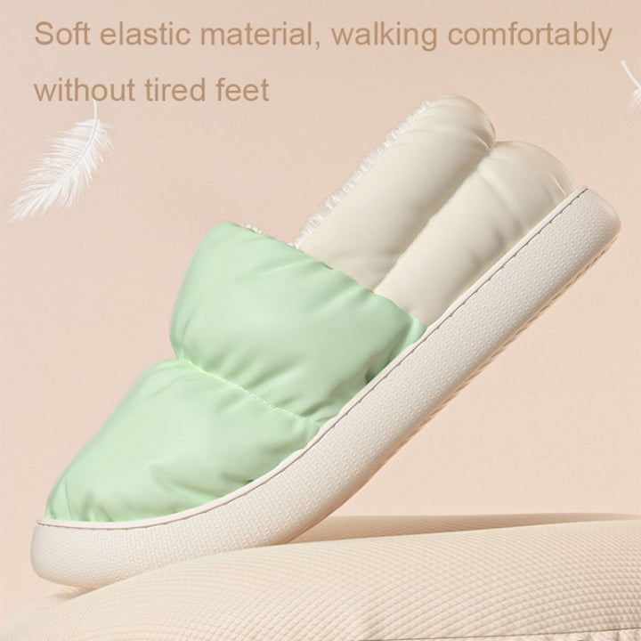 Winter Home Waterproof Thick-soled Cotton Shoes Plush Warm Cotton Slippers, 40-41, 42-43, 44-45, 36-37, 38-39