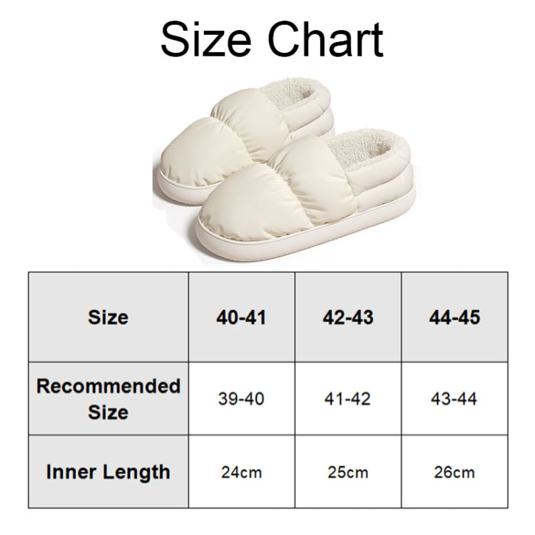 Winter Home Waterproof Thick-soled Cotton Shoes Plush Warm Cotton Slippers, 40-41, 42-43, 44-45, 36-37, 38-39