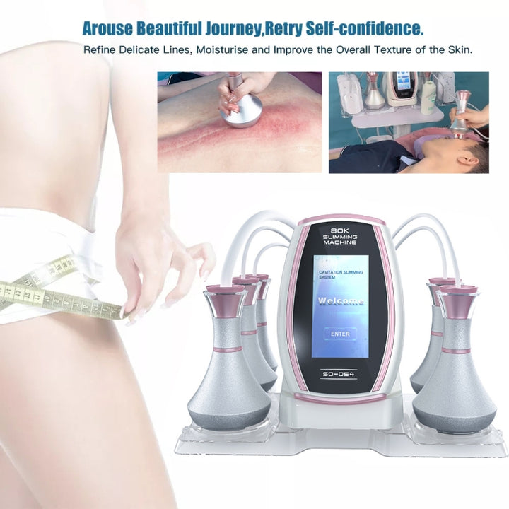 5 In 1 80K Ultrasonic Cavitation Vacuum Radio Frequency Lipo Slimming Machine, US Plug, EU Plug, UK Plug, AU Plug