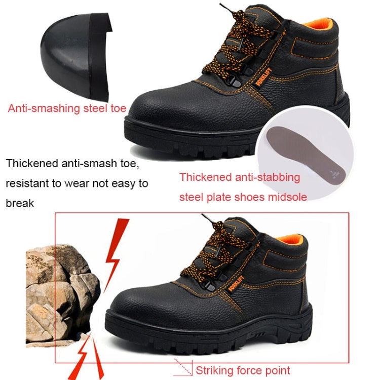 215 Microfiber Leather Anti-puncture Wear-resistant Work Shoes Smash-proof Oil-resistant Safety Shoes, Spec:, Low-top (38), Low-top (39), Low-top (40), Low-top (41), Low-top (42), Low-top (43), Low-top (44), Low-top (45), Low-top (46), High-top (38)