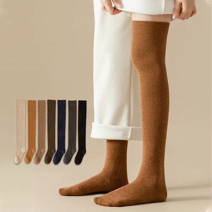 Autumn and Winter Skin-friendly Combed Cotton Compression Stockings