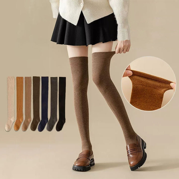 Autumn and Winter Skin-friendly Combed Cotton Compression Stockings