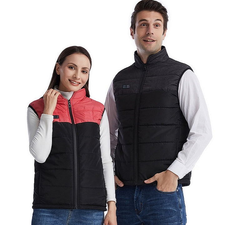 Heated Vest Electric Heating 3 Constant Temperature Warm Cotton Jacket, S, M, L, XL, 2XL