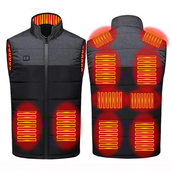 Heated Vest Electric Heating 3 Constant Temperature Warm Cotton Jacket, S, M, L, XL, 2XL