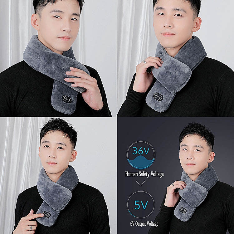 USB Charging Heating Massage Scarf Warmth Neck