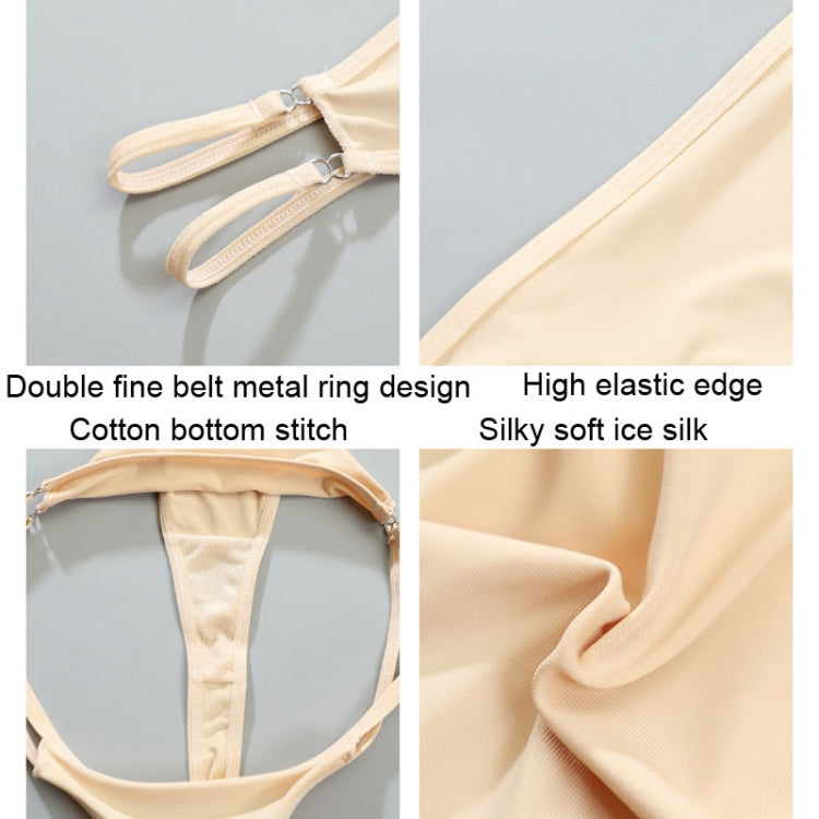 1349 Ice Silk Double Thin Strap Panties Ladies Low Waist Sexy Underwear, 1349 S Blue, 1349 L Red, 1349 S Rose Red, 1349 L Blue, 1349 S Skin Color, 1349 L Rose Red, 1349 M Black, 1349 L Skin Color, 1349 M White, 1349 M Red, 1349 M Blue, 1349 M Rose Red