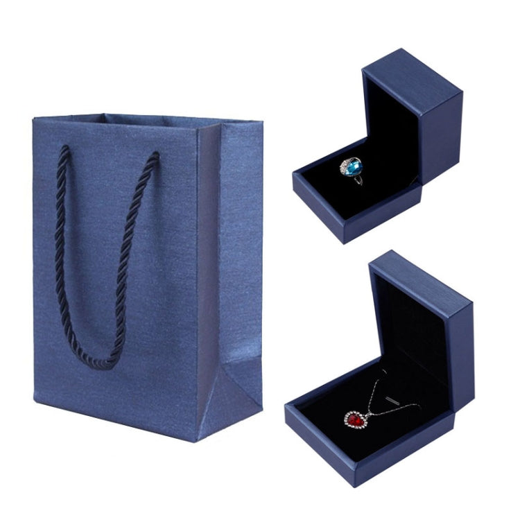 Brush PU Leather Jewelry Box Jewelry Gift Bag, Dark Blue Ring Box, Dark Blue Necklace Box, Royal Blue Handbag, Date Red Ring Box, Date Red Necklace Box, Wine Red Handbag