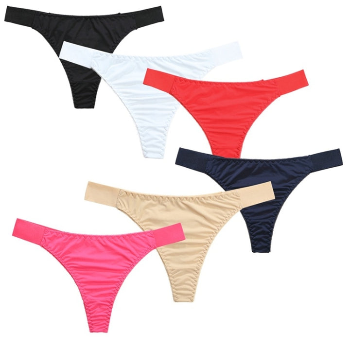 1347 Sports Style Seamless Ice Silk Panties Women Breathable Thong, 1347 S Dark Blue, 1347 S Skin Color, 1347 S Rose Red, 1347 S Black, 1347 S White, 1347 S Red