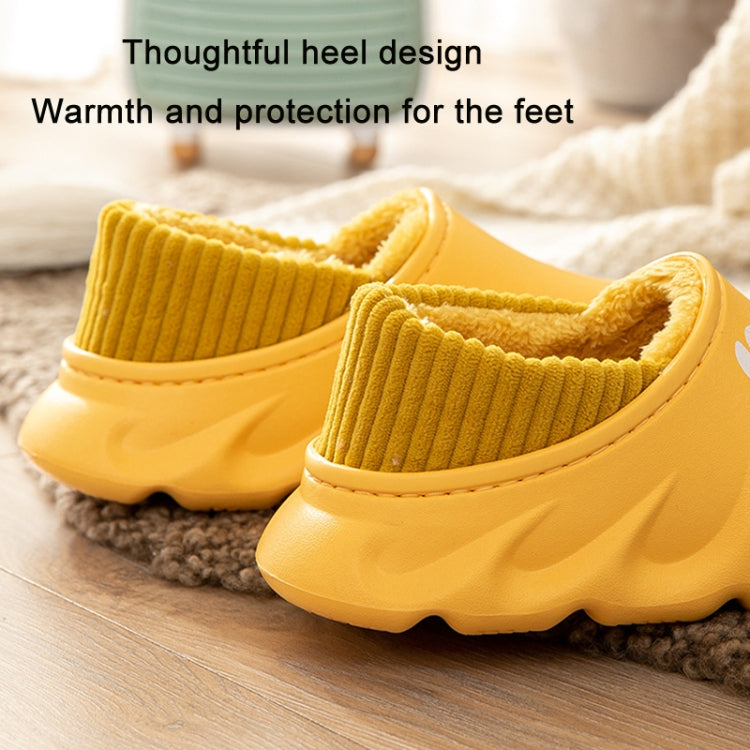 Winter Warm Velvet Thick Waterproof Cotton Slippers, Yellow, Blue Gray, Orange Red, Pink 8055, White 8055, Light Coffee 8055, Black 8055, Blue Gray 599, Pink 599