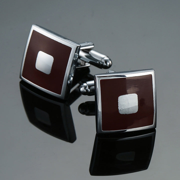 Laser Metal Brass Men Shirt Cufflinks, Silver, Silver laser, Silver folding, Black square, Silver small square, Silver laser line, Silver wave, Black silver net, Black Bottom Golden Net, Black vermica, White enamel, Black back, White back, Red back