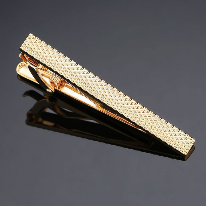 Brass Polished Gum Pattern Business Men Tie Clip, Color: Black Beard, Black Strips, Black Beard, Black Glossy, Black Silver Stripe, Silver Stripe, Red Pattern, Golden Pattern, Silver Black, Silver Batch Flower, Black Batch Flower, Golden Batch Flower