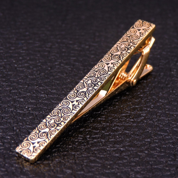 Brass Polished Gum Pattern Business Men Tie Clip, Color: Black Beard, Black Strips, Black Beard, Black Glossy, Black Silver Stripe, Silver Stripe, Red Pattern, Golden Pattern, Silver Black, Silver Batch Flower, Black Batch Flower, Golden Batch Flower