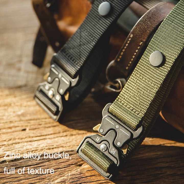 Maden S2001059 Men Retro Casual Weaving Adjustable Belt, S2001059 Black, S2001059 Army Green