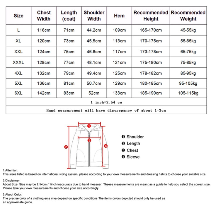 LSM-121 Men Autumn And Winter Jackets Grab Fleece Inner Lining Outdoor Hiking Clothes, L, XL, 2XL, 3XL