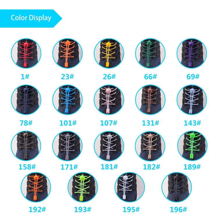 1pair Spring Buckle Lazy Elastic Shoelaces For Adults And Children, 110cm Green, 110cm Fluorescence Green, 110cm Purple, 110cm Fluorescence Orange, 110cm Sapphire Blue, 110cm Fluorescent Yellow, 110cm Blue, 110cm White, 110cm Shallow Pink, 110cm  Black