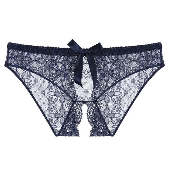 152 3pcs Large-size Lace Ladies Perspective Sexy Slitted Panties Underwear, M, L, XL