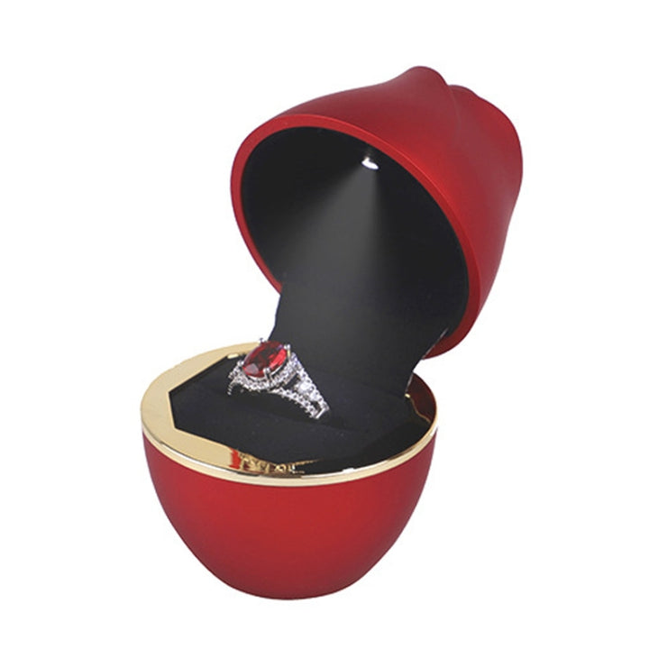 017257 Rose Shape LED Spotlight Ring Necklace Storage Box without Jewelry, Spec:, 017257 Ring(White), 017257 Ring(Pink), 017257 Ring(Green), 017257 Pendant(Red), 017257 Pendant(Royal Blue), 017257 Pendant(White), 017257 Pendant(Pink)