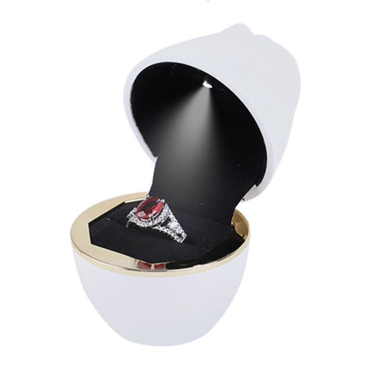 017257 Rose Shape LED Spotlight Ring Necklace Storage Box without Jewelry, Spec:, 017257 Ring(White), 017257 Ring(Pink), 017257 Ring(Green), 017257 Pendant(Red), 017257 Pendant(Royal Blue), 017257 Pendant(White), 017257 Pendant(Pink)