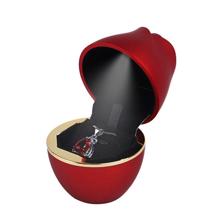 017257 Rose Shape LED Spotlight Ring Necklace Storage Box without Jewelry, Spec:, 017257 Ring(White), 017257 Ring(Pink), 017257 Ring(Green), 017257 Pendant(Red), 017257 Pendant(Royal Blue), 017257 Pendant(White), 017257 Pendant(Pink)