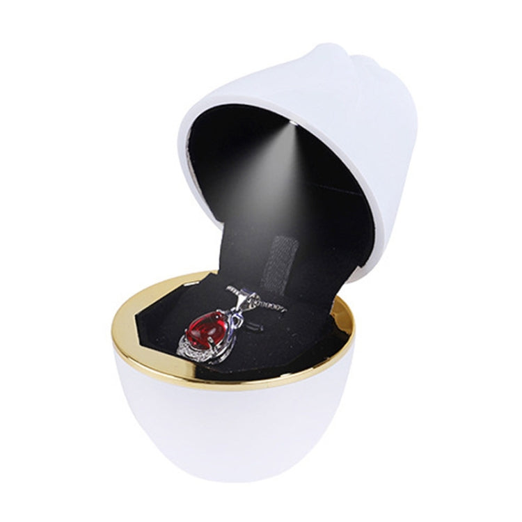 017257 Rose Shape LED Spotlight Ring Necklace Storage Box without Jewelry, Spec:, 017257 Ring(White), 017257 Ring(Pink), 017257 Ring(Green), 017257 Pendant(Red), 017257 Pendant(Royal Blue), 017257 Pendant(White), 017257 Pendant(Pink)