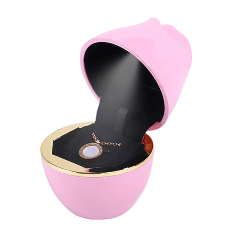 017257 Rose Shape LED Spotlight Ring Necklace Storage Box without Jewelry, Spec:, 017257 Ring(White), 017257 Ring(Pink), 017257 Ring(Green), 017257 Pendant(Red), 017257 Pendant(Royal Blue), 017257 Pendant(White), 017257 Pendant(Pink)