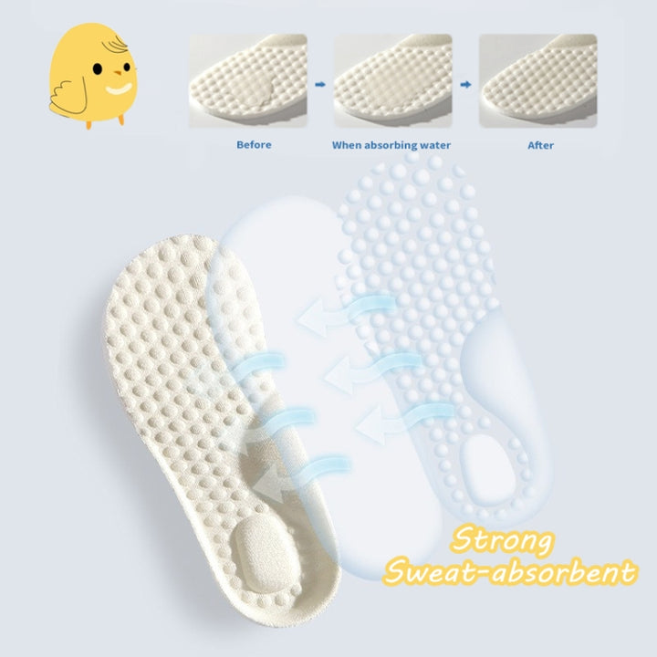 6pairs Children Foam Insoles Soft Breathable Cuttable Sports Insoles, Basic Model, Upgrade