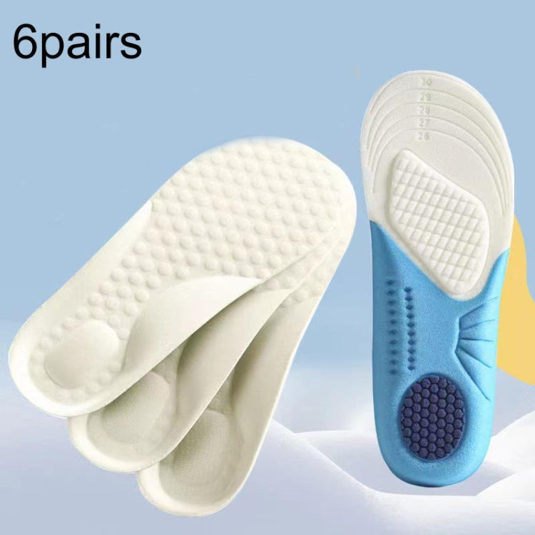 6pairs Children Foam Insoles Soft Breathable Cuttable Sports Insoles, Basic Model, Upgrade