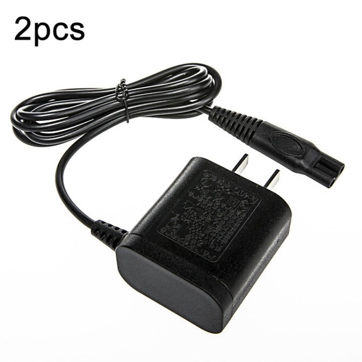 2pcs HQ850 8V Shaver Charger Adapter for PHILIPS HQ915 HQ916 HQ988 HQ909 S5077,US Plug, 2pcs HQ850 US Plug