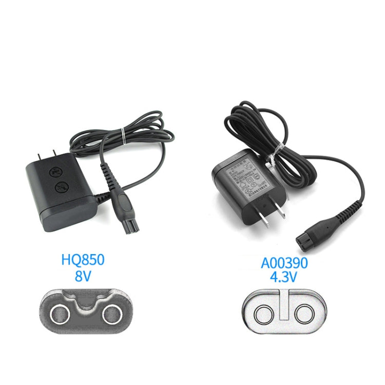 2pcs HQ850 8V Shaver Charger Adapter for PHILIPS HQ915 HQ916 HQ988 HQ909 S5077,US Plug, 2pcs HQ850 US Plug