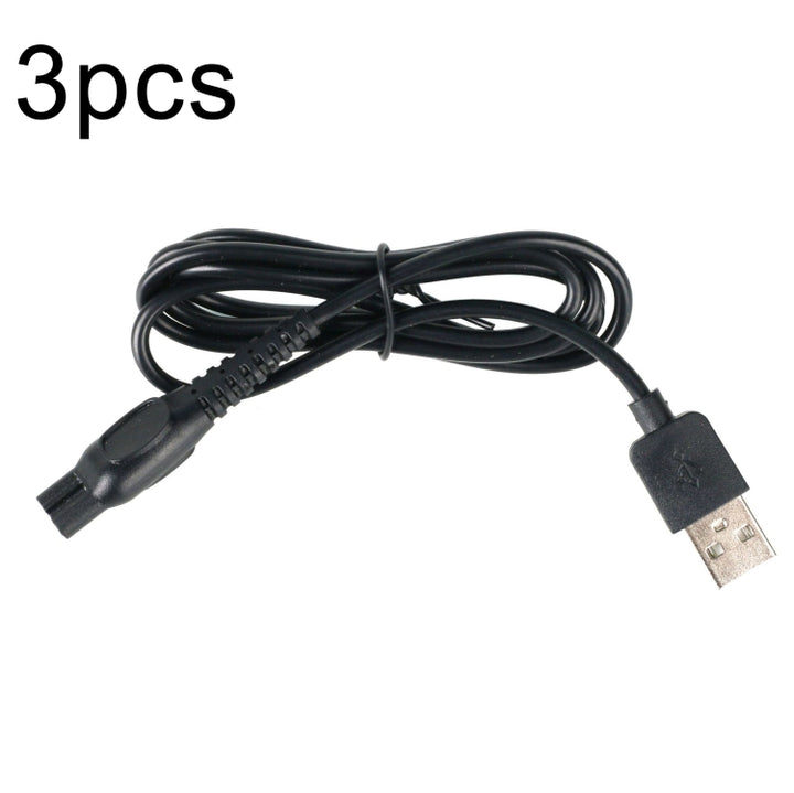 3pcs HQ850 5V USB Charging Cable For PHILIPS Shavers HQ912/914/906/909/916, 3pcs HQ850 USB Plug