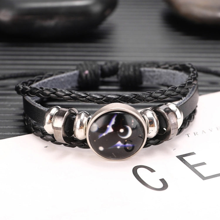 Twelve Constellations Multilayer Beaded Cowhide Bracelet, Style: Virgo Ordinary, Bracelet Sagittarius Ordinary, Bracelet Aries Luminous, Bracelet Aries Ordinary, Bracelet Pisces Luminous, Bracelet Taurus Ordinary, Bracelet Taurus Luminous