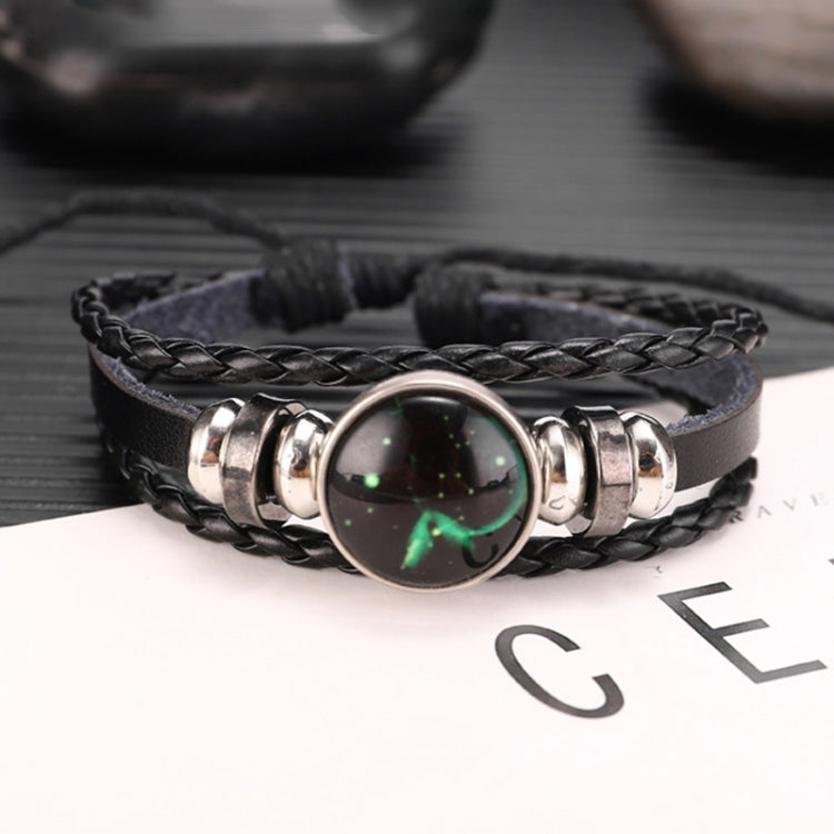 Twelve Constellations Multilayer Beaded Cowhide Bracelet, Style: Virgo Ordinary, Bracelet Sagittarius Ordinary, Bracelet Aries Luminous, Bracelet Aries Ordinary, Bracelet Pisces Luminous, Bracelet Taurus Ordinary, Bracelet Taurus Luminous