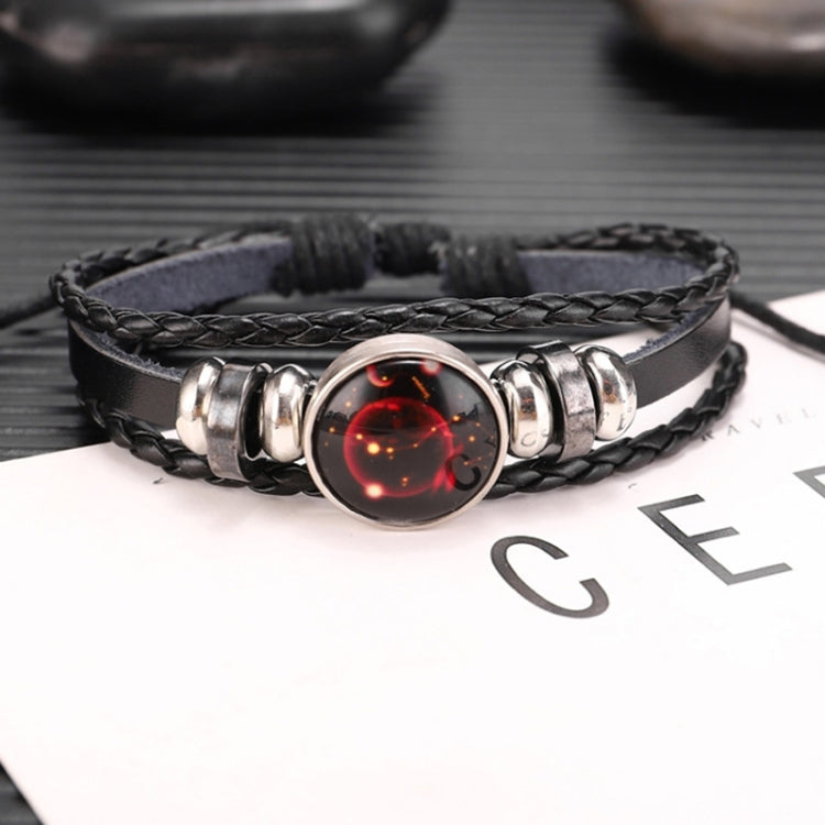 Twelve Constellations Multilayer Beaded Cowhide Bracelet, Style: Virgo Ordinary, Bracelet Sagittarius Ordinary, Bracelet Aries Luminous, Bracelet Aries Ordinary, Bracelet Pisces Luminous, Bracelet Taurus Ordinary, Bracelet Taurus Luminous