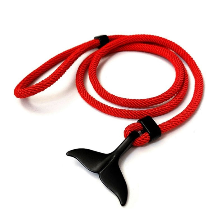 5pcs Whale Tail Braided Hand Rope Double Live Buckle Adjustable Bracelet, 5pcs Red, 5pcs Black, 5pcs Light Blue, 5pcs Beige, 5pcs Pink, 5pcs Yellow, 5pcs Red Wine, 5pcs Navy, 5pcs Khaki