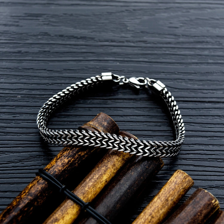 Retro Style Titanium Steel Men Bracelet Personal  Accessories, 1016