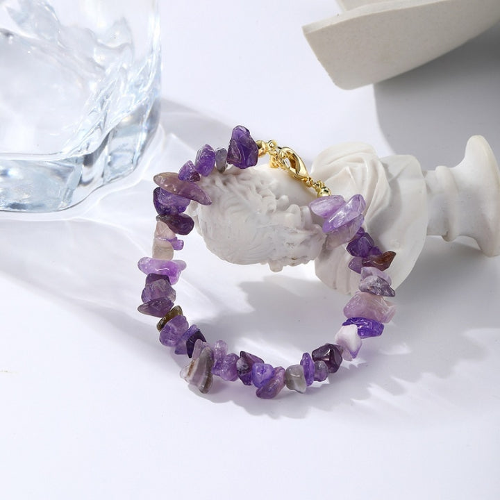 Women Boho Natural Gravel Beaded Bracelet Anklet