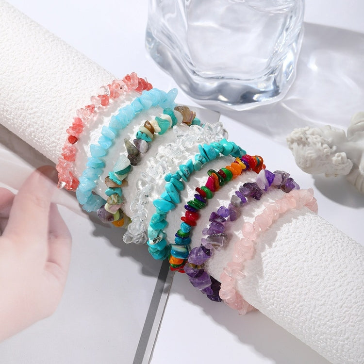 Women Boho Natural Gravel Beaded Bracelet Anklet