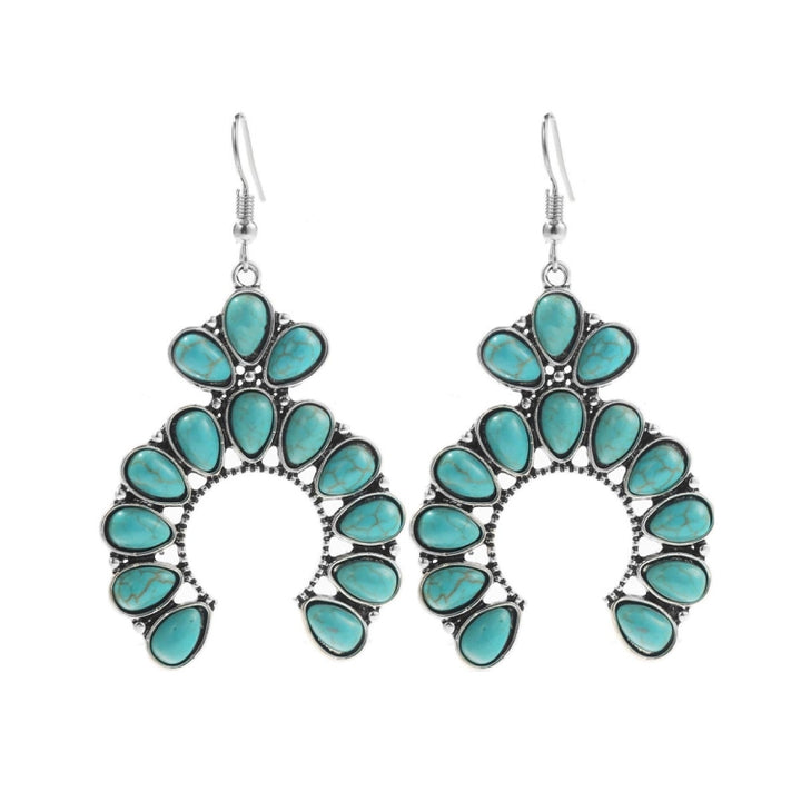 Turquoise Ethnic Style Earrings Temperament Simple Vintage Earrings, E1911-7, E1911-8, E1911-9, E1911-10, E1911-11, E1911-12, E1911-13, E1911-14, E1911-15, E2203-3, E2204-6, E2204-7